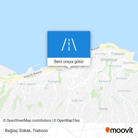 Bağlaç Sokak harita