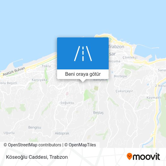 Köseoğlu Caddesi harita