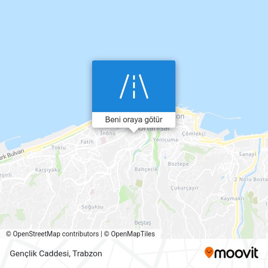 Gençlik Caddesi harita