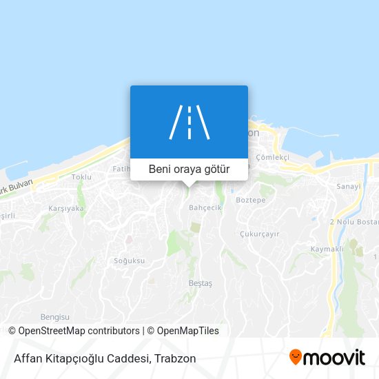 Affan Kitapçıoğlu Caddesi harita