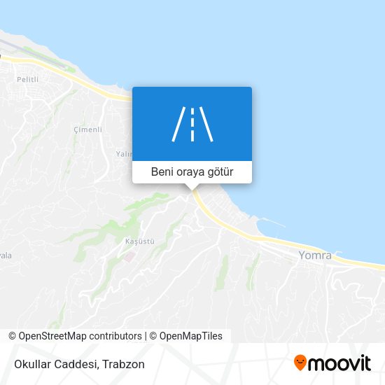Okullar Caddesi harita