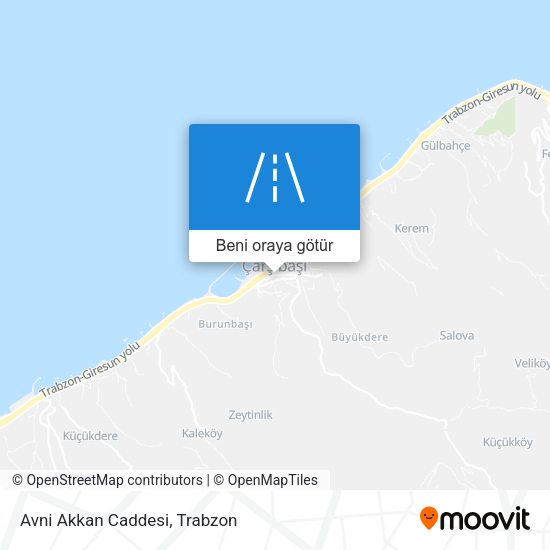 Avni Akkan Caddesi harita