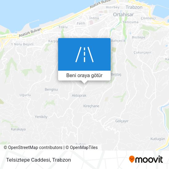 Telsiztepe Caddesi harita