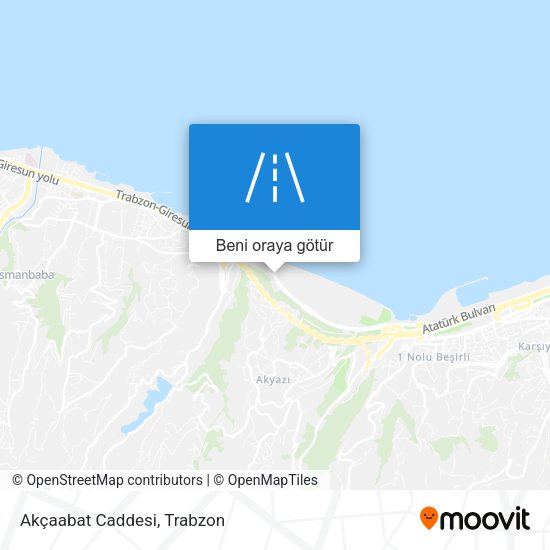 Akçaabat Caddesi harita