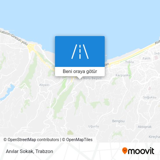Anılar Sokak harita
