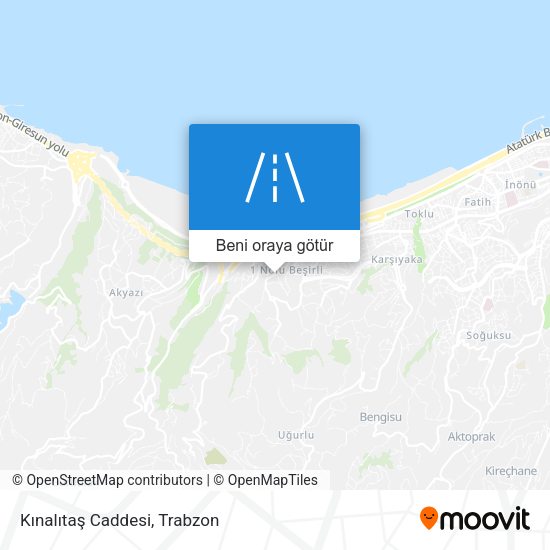 Kınalıtaş Caddesi harita