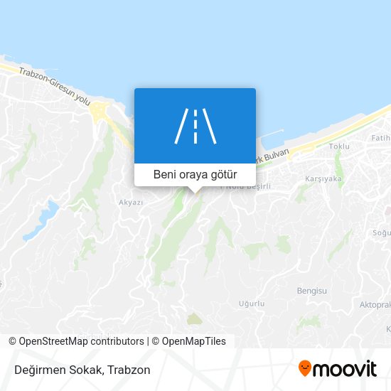 Değirmen Sokak harita