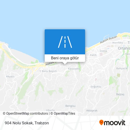 904 Nolu Sokak harita