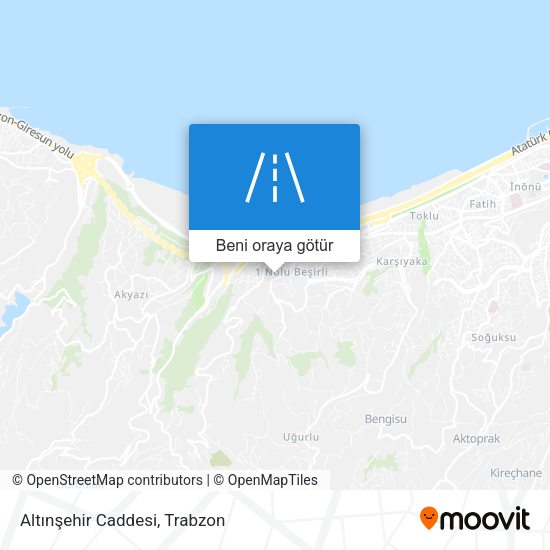 Altınşehir Caddesi harita