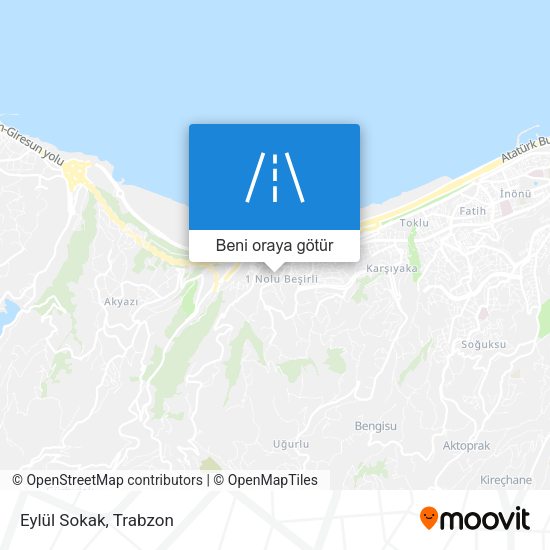 Eylül Sokak harita