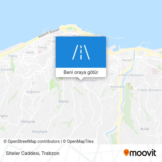 Siteler Caddesi harita