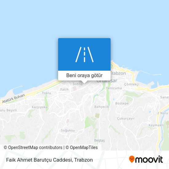 Faik Ahmet Barutçu Caddesi harita