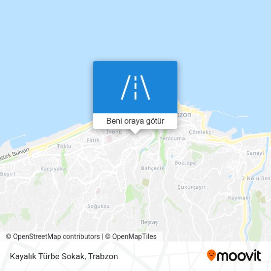 Kayalık Türbe Sokak harita