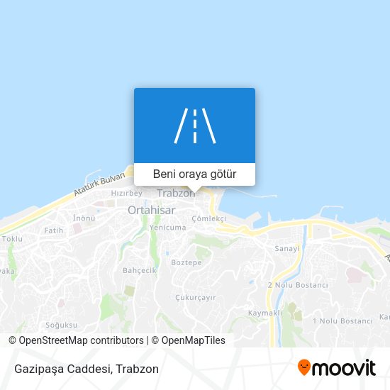 Gazipaşa Caddesi harita