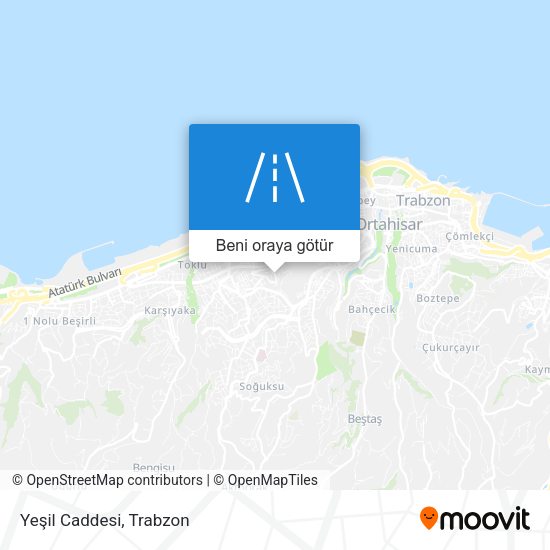 Yeşil Caddesi harita