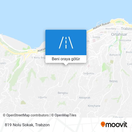 819 Nolu Sokak harita