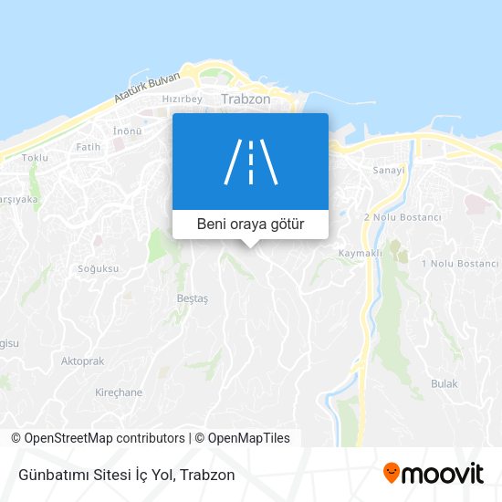 Günbatımı Sitesi İç Yol harita