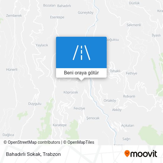Bahadırlı Sokak harita