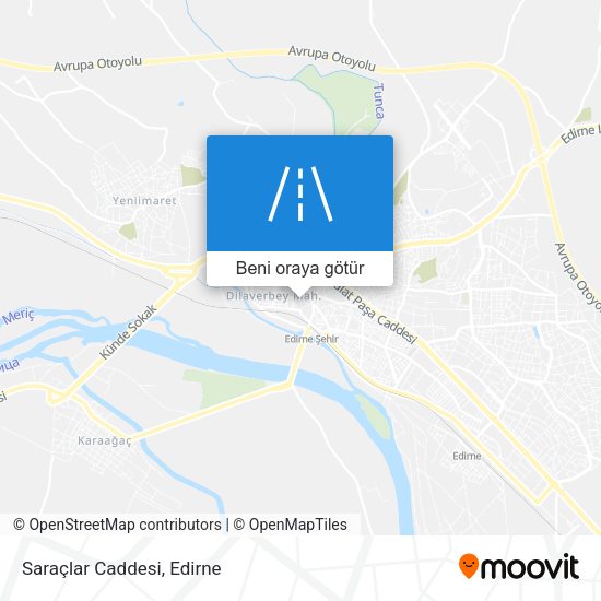Saraçlar Caddesi harita
