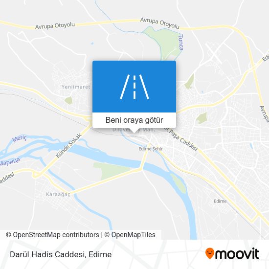 Darül Hadis Caddesi harita