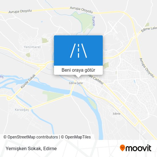 Yemişken Sokak harita