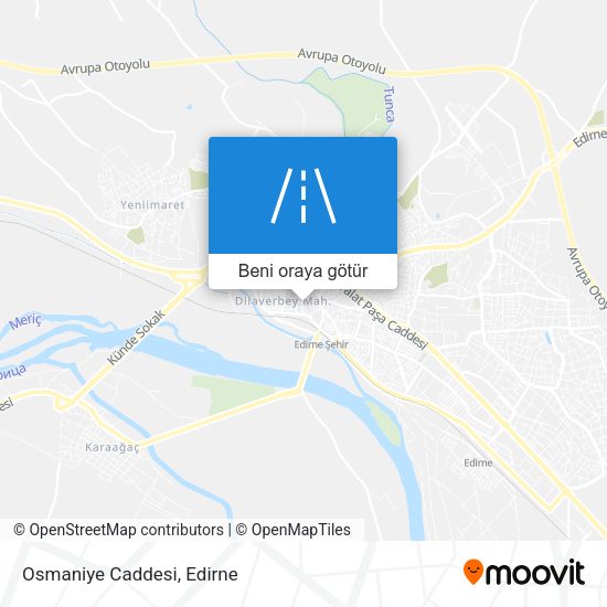 Osmaniye Caddesi harita