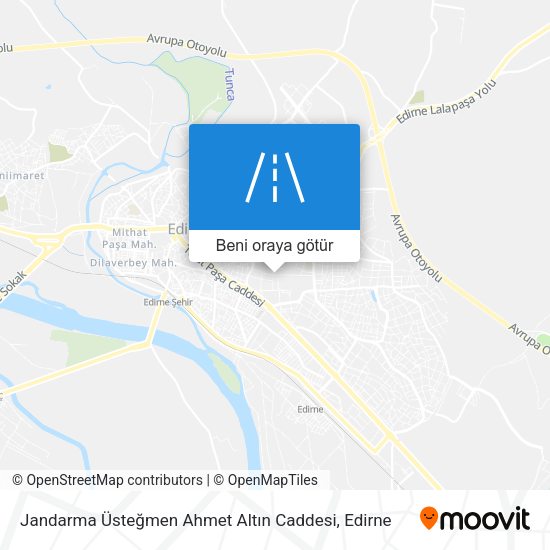 Jandarma Üsteğmen Ahmet Altın Caddesi harita