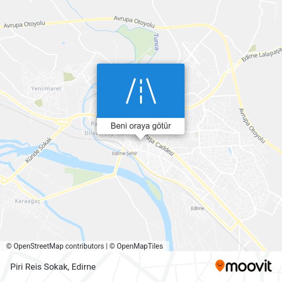 Piri Reis Sokak harita