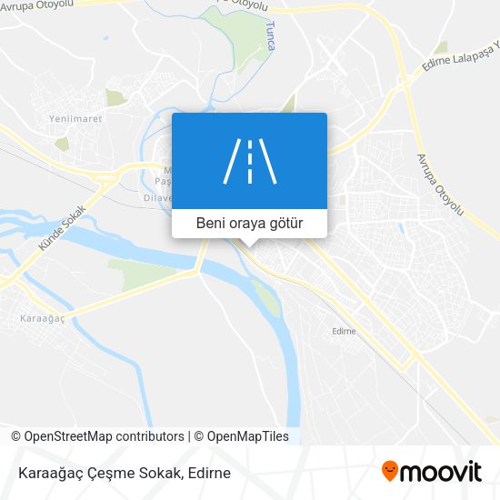 Karaağaç Çeşme Sokak harita