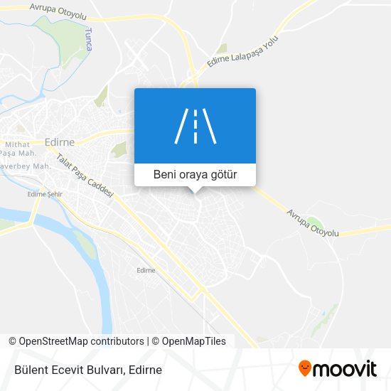 Bülent Ecevit Bulvarı harita