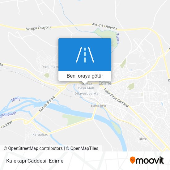 Kulekapı Caddesi harita