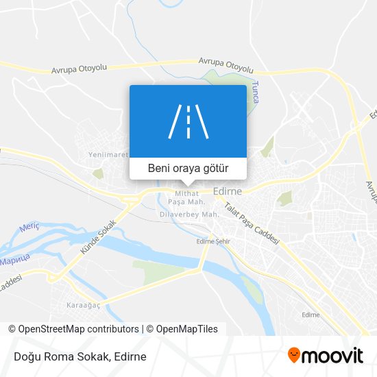 Doğu Roma Sokak harita