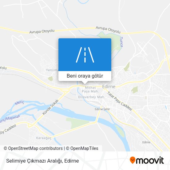 Selimiye Çıkmazı Aralığı harita