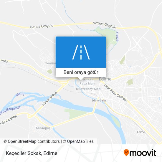 Keçeciler Sokak harita