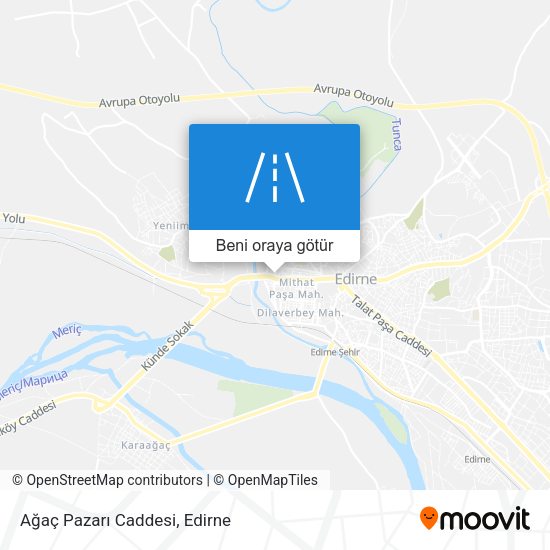Ağaç Pazarı Caddesi harita