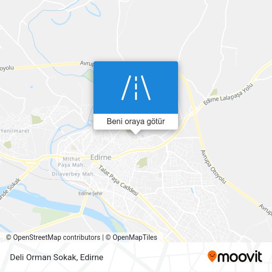 Deli Orman Sokak harita