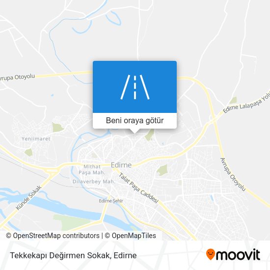 Tekkekapı Değirmen Sokak harita