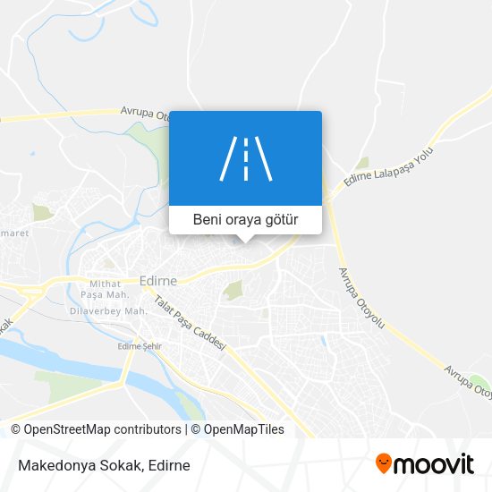 Makedonya Sokak harita
