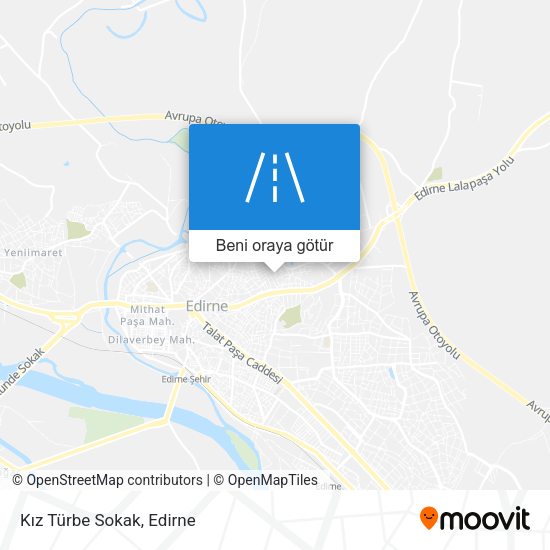 Kız Türbe Sokak harita