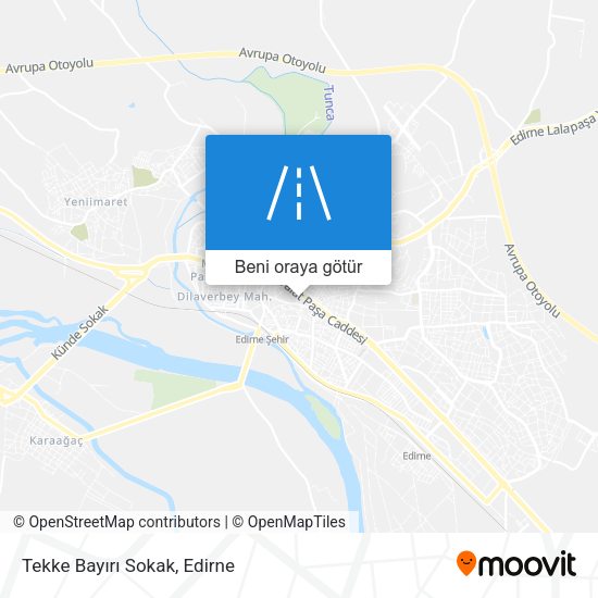 Tekke Bayırı Sokak harita