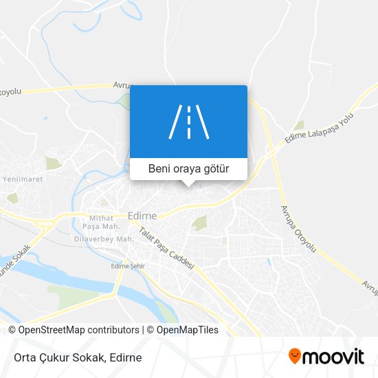 Orta Çukur Sokak harita