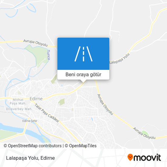 Lalapaşa Yolu harita
