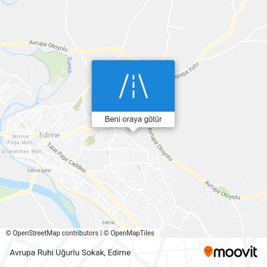 Avrupa Ruhi Uğurlu Sokak harita