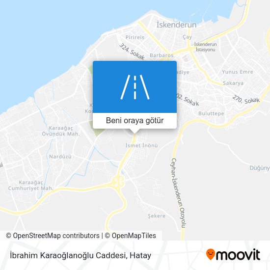 İbrahim Karaoğlanoğlu Caddesi harita