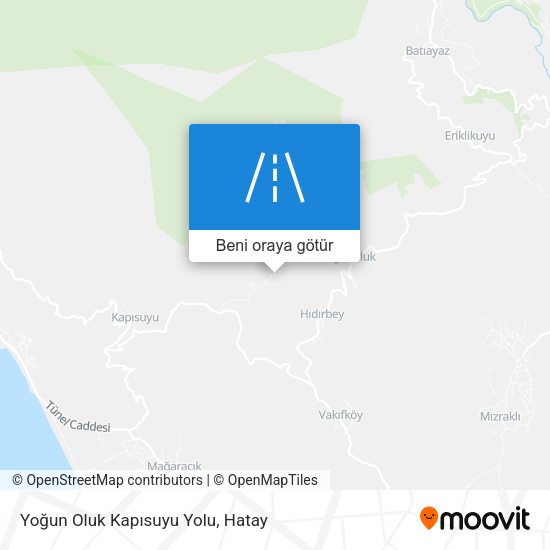 Yoğun Oluk Kapısuyu Yolu harita
