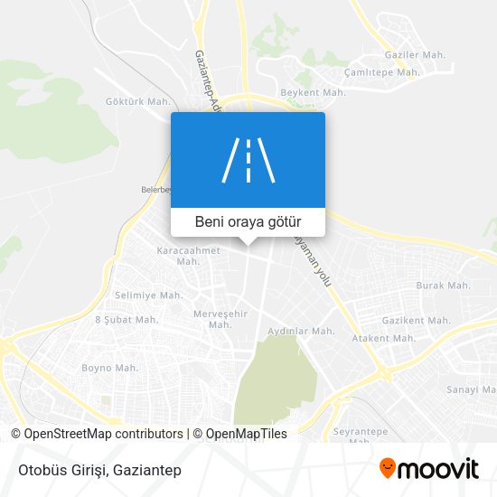 Otobüs Girişi harita