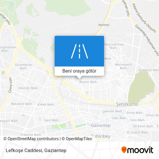 Lefkoşe Caddesi harita