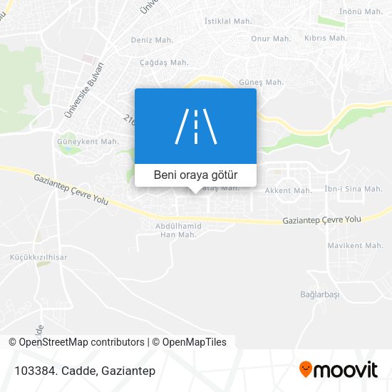 103384. Cadde harita