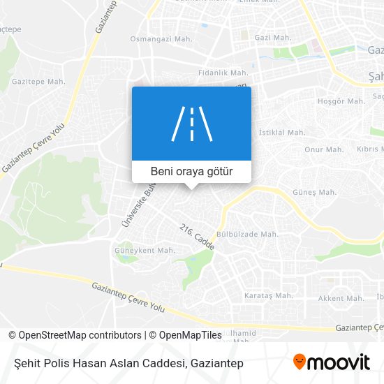 Şehit Polis Hasan Aslan Caddesi harita