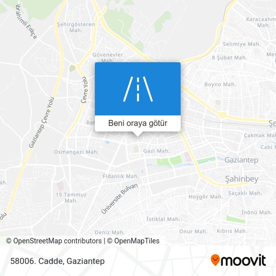 58006. Cadde harita